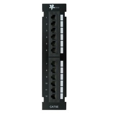 Vertical Cable Cat5e 12 Port Mini Patch Panel Mounting Bracket picture