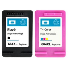 HP 664XL Black Color Ink Cartridge Show Ink Deskjet 1115 2136 3636 3836 picture
