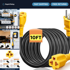 10FT 15A to 20A Power Adapter Cable, 12AWG NEMA 5-15P/5-20R/6-15R/6-20R T Blade picture