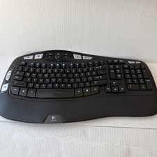 Logitech K350 Wireless Wave Ergonomic Keyboard NO USB Dongle (missing one foot) picture