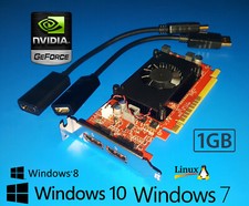Windows 11 Dell Optiplex SFF 1GB NVIDIA GeForce Video Card w/ Dual HDMI picture