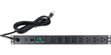 Professional Power Strip W/h Power Overload Alarm + Buzzer + Current Meter Panel picture