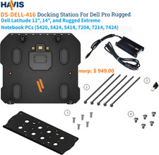 Havis DS-DELL-416 Docking Station For Dell 5420, 5424 & 7424 + Lind charger, Key picture