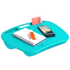Turquoise Lap Desk Cushioned Portable Fits 15.6 Inch Laptops Office Home picture