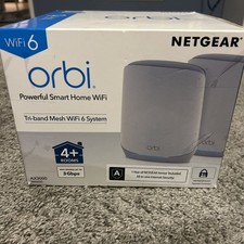NETGEAR Orbi Whole Home Tri-Bank Mesh WiFi 6 System AX3000 (RBK652S) picture