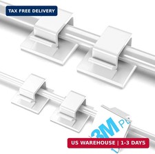 TidyHelper 100 PCS Adhesive Cable Clips White, Small & Large picture