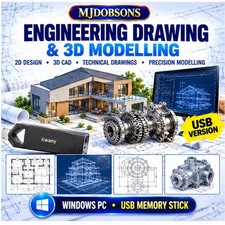Animation Studio 2D 3D CAD Software LibreCAD BRL-CAD USB Windows PC picture