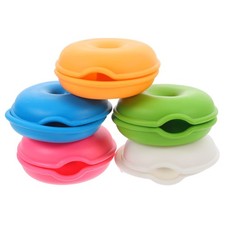 5Pcs Reusable Tpr Cable Organizer Set Assorted Colors for Cord Management picture
