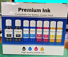 8 PACK Inkrobat T- 502 Ink Refill Bottles For Epson ECO TANK Printers 8 Pack picture