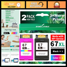 High-Capacity 67XL Ink Cartridges Combo Pack - Black & Color Replacement Set picture