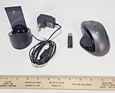Logitech MX Revolution M-RBQ124 Wireless Laser Mouse Dock USB Receiver Charger picture