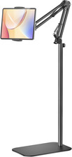 Tablet Floor Stand, Metal Adjustable Height and Angle, 360-Degree Rotatable picture