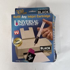 Universal Black Inkjet Cartridge Refill Kit As Seen On TV Vintage Printer Ink picture