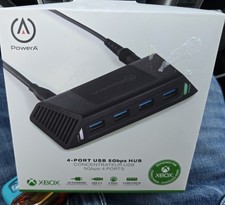 PowerA 4-Port AC Powered 5Gbps USB Hub for Xbox, 6.6ft USB-A to USB-C picture