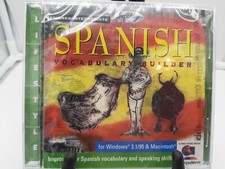 Softkey Spanish Vocabulary Builder CD, Brand New Sealed,  picture