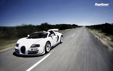 Cars top gear bugatti veyron grand Desk Mat Stitched picture
