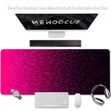 And Wear- White Cloth Mouse Pad, Large-sized Smooth Control Desk Mat with Non- picture