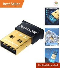 High-Speed 6.0 USB Bluetooth Adapter - Plug-and-Play for Windows Devices picture