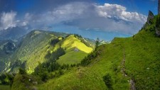 Landscape nature mountains switzerland grass trees Custom Gaming Mat Desk picture