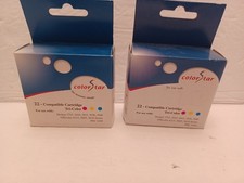 Color Star HP Compatible Tri-Color 22 Cartridges Lot Of 2 Boxes Factory Sealed picture