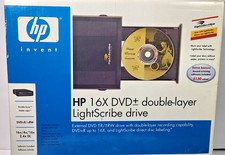 HP dvd640e 16X External DVD Writer Double-Layer LightScribe USB Drive Open Box picture
