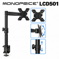 Monoprice LCD501 Adjustable LCD LED Monitor Desk Mount VESA 100x100 Black picture