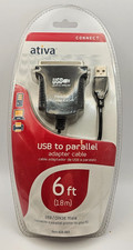 Ativa USB to Parallel Printer Cable 6ft Adapter Cable M24 Laptop USB ~ New picture