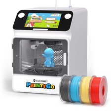 PrintyGo Mini 3D Printer for Kids with 4-Color PLA, Auto Leveling 600mm/s, 5