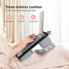 Adjustable Laptop Lap Desk, Lap Desk with Cushion, Storage Function, GIPSOT picture