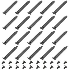 PCI Slot Cover Dust Filter, 20Pcs Blanking Plate Expansion Blank Plate Black picture