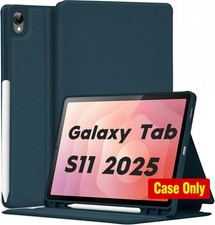 Soft TPU Cover for Galaxy Tab S11 2025 11 Inch, Navy Blue, Multi-Angle Stand picture