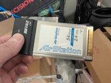 Buffalo Air Station WiFI Wireless Network Card Laptop 54 Mbps PCMCIA WLI-CB-G54 picture