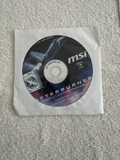 AFTERBURNER MSI GRAPHICS CARD Software for Windows OS CD-ROM picture