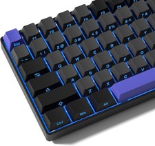 Shine Through Double Shot PBT Keycaps Set, Cherry Profile Custom Keycaps 60 6... picture