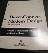 VINTAGE 1984 TEXAS INSTRUMENTS MODEM COMMUNICATIONS APPLICATION REPORT  picture