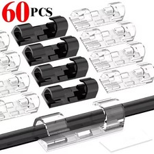 Cable Clips Organizer Drop Wire Holder Cord Management Self-adhesive Cable Manag picture