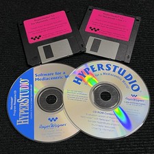 HyperStudio 3.1 & 3.3 for Macintosh 2 Disks 2 Cd Bundle Vtg Multimedia Education picture