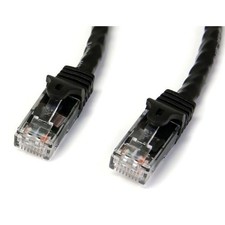 StarTech N6PATCH3BK 3ft CAT6 Ethernet Cable Black Gigabit 100W PoE picture