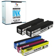 5-Pack Compatible CMYi 980 Ink fits HP OfficeJet Enterprise Color MFP X585f picture