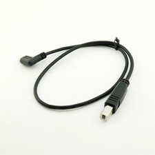 10x USB Type C 3.1 Male Right Angle to USB 2.0 B Male Cable Printer Scanner 50cm picture