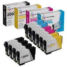 10pk Replacement Cartridges for Epson 200 Ink T200XL 200XL WF-2530 WF-2540 Black picture