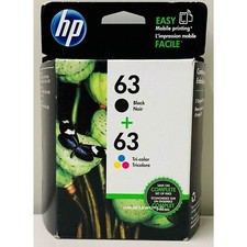 HP 63 Ink Cartridge Combo Genuine HP OfficeJet 3830 3831 3832 3833 3834 3835 Box picture