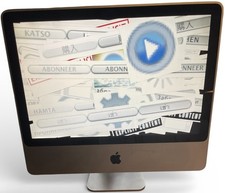 Apple iMac 20” A1224 Desktop Computer Intel Core 2 Duo Powers On Read  picture