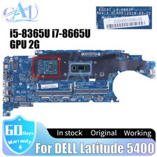 LA-G893P For DELL Latitude 5400 Laptop Motherboard i5-8365U i7-8665U GPU 2G picture