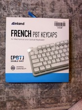 Inland French PBT Double Shot Keycaps 105-Key Mechanical Keyboard Set White picture