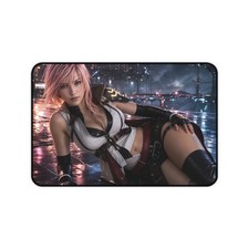 Lightning Farron Fantasy RPG Desk Mat, Mouse Pad and Gamer Setup Decor picture