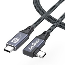 Right Angle USB C Cable 3ft for Thunderbolt 4, USB4 40Gbps Data/8K 3 Feet picture