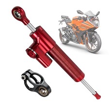 10 Inch Universal Motorcycle Steering Damper Stabilizer R3 R6 R15 Red Kit picture