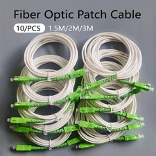 10/PCS Optical Fiber Patch Cord SC/APC-SC/APC Simplex Mode FTTH 1.5M/2M/3M picture