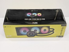 CORSAIR iCue Link Titan 360 RX RGB Liquid CPU Cooler - NIB Factory Sealed picture